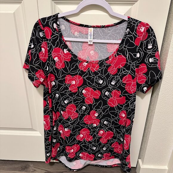 LulaRoe Classic T-Shirt with Disney Minnie Mouse Print, Size M - Picture 1 of 4